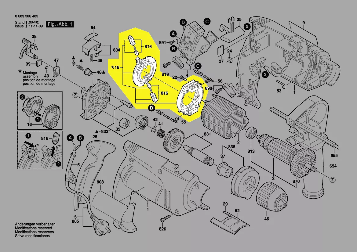 Couronne porte balais réf. 2 604 337 104 BOSCH